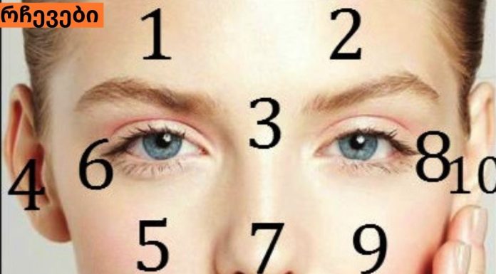 სახის  ჩინური რუკა დაგეხმარებათ გაარკვიოთ  რომელი ორგანო გაწუხებთ!