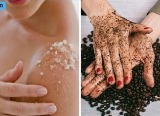 საშინაო სკრაბი სხეულის მკვდარი კანის მოსაშორებლად და დამარბილებლად