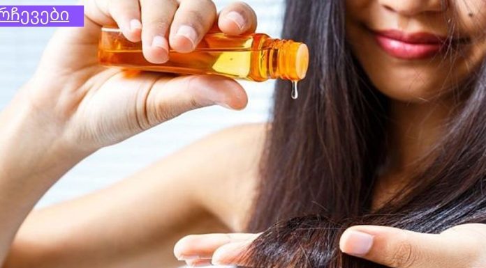 ნატურალური ნიღაბი გაყოფილი ბოლოების სამკურნალოდ და მათი სიმკვრივის გასაზრდელად