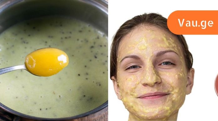 დაბერების საწინააღმდეგო ნიღაბი, რის შემდეგაც ყველა ნაყიდი პროდუქტი გადავყარე