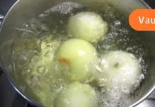 დაქალის ბებიამ მასწავლა მოხარშული ხახვის სარგებელი დიაბეტის და ბრონქიტის დროს.