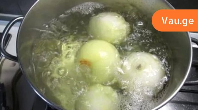 დაქალის ბებიამ მასწავლა მოხარშული ხახვის სარგებელი დიაბეტის და ბრონქიტის დროს.