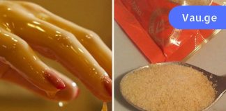 მან ხელები ჩააწყო ჟელატინის ხსნარში. შედეგი აუცილებლად გაგაოცებთ!