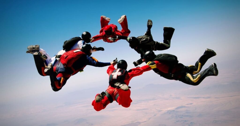 skydiving